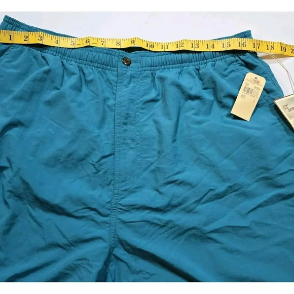 Tommy Bahama Swim Trunks Shorts Men's L Blue Mesh Lined Cargo Zip Pocket - Picture 6 of 13